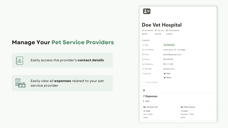 Pet Service Provider