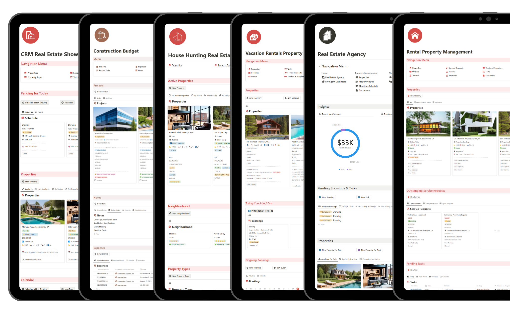 Notion templates for Real Estate