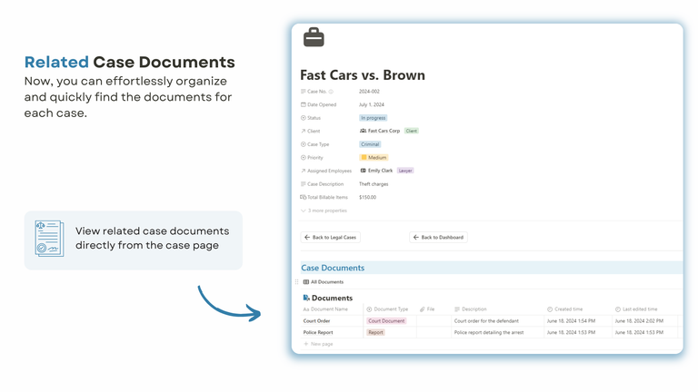 Documents Legal Case