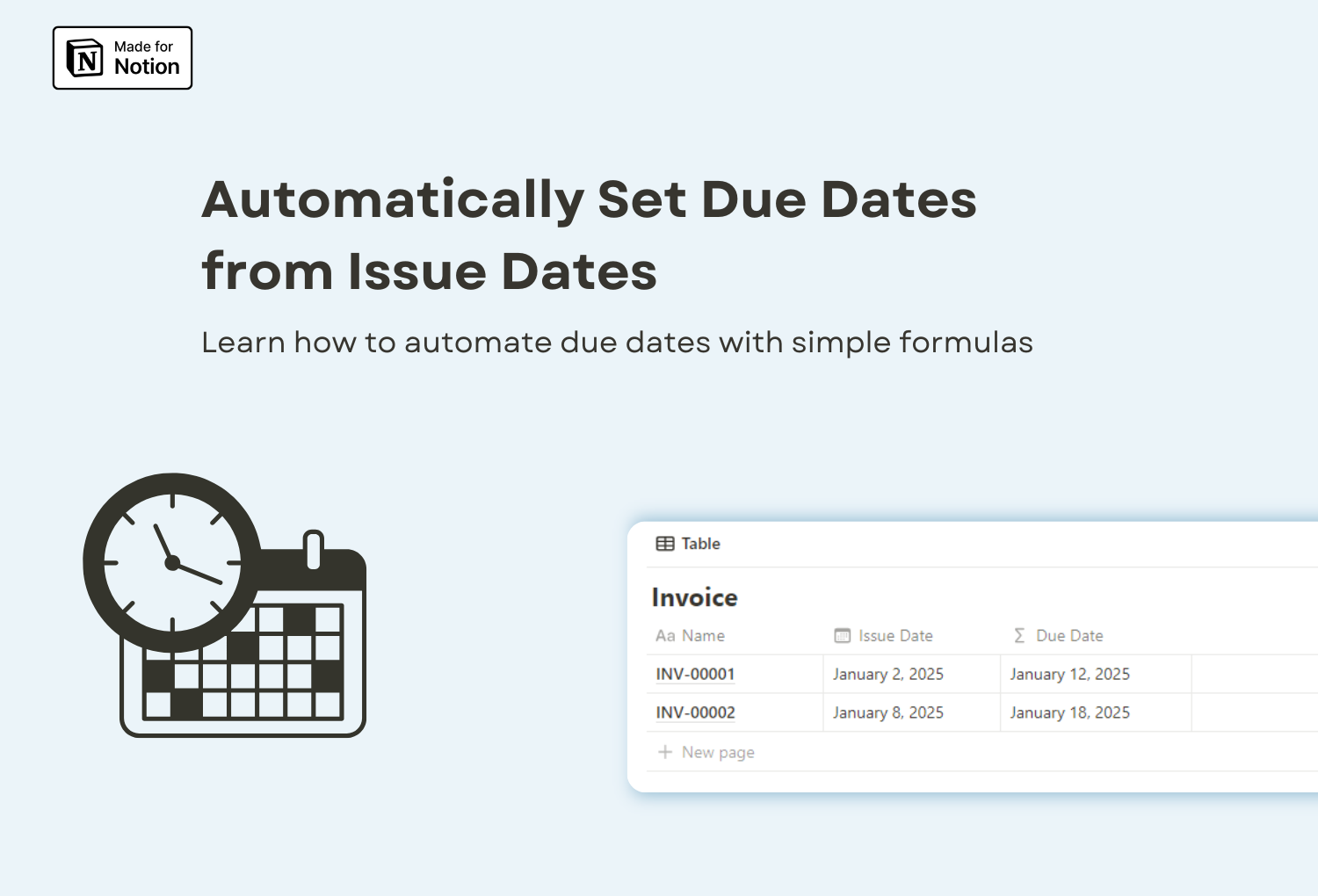 Learn how to automate due dates with simple Notion formula